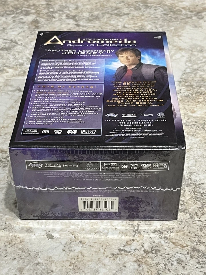 Andromeda Season 3 Collection DVD Box Set Brand New Sealed  - Image 3 of 4