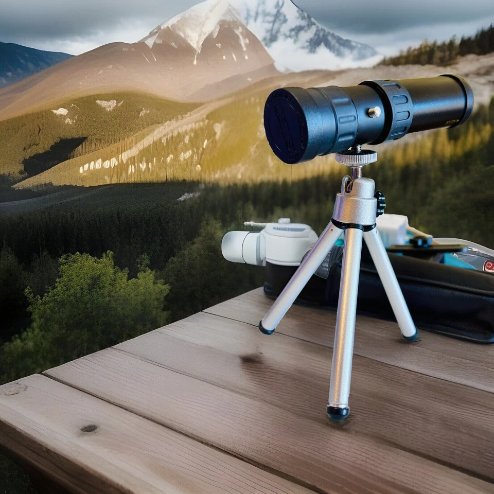 Telescope Optical Prism Scope Nikula 10X300x40mm Zoom Tripod & Smartphone Clip - Image 3 of 4