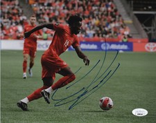 Team Canada Alphonso Davies Autographed Signed 8x10 Photo JSA COA #11