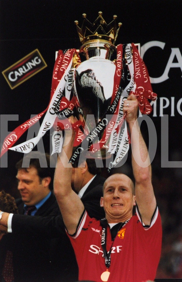 Foto Vintage Calcio Manchester United FC Stam 16/5/99 stampa 25x18