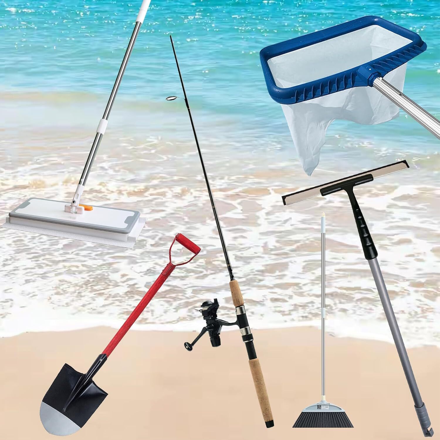 3Pcs Pool Brush Clips V-Shaped Stainless Steel Clips for Poles Skimmers Spa Tool