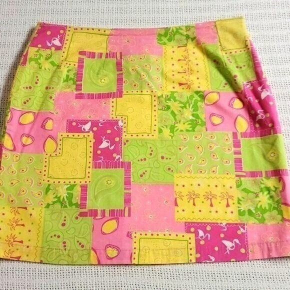 Cotton Connection Colorful Lined Patchwork Cotton… - image 1