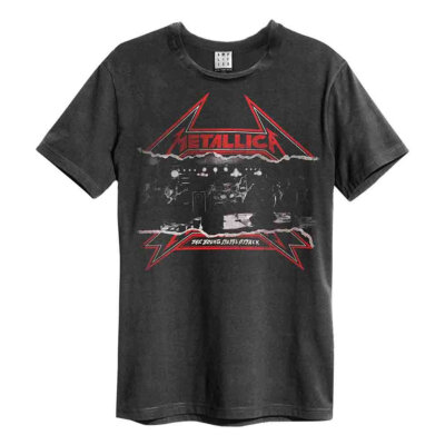 Amplified Metallica Young Metal Attack Official Merch T-Shirt dunkelgrau Neu