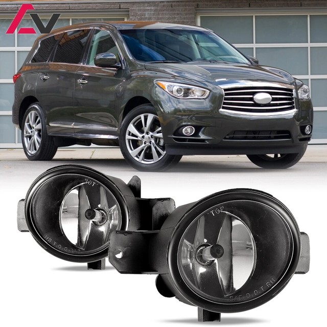 For Infiniti QX60 1415 Clear Lens Pair Bumper Fog Light Lamp OE