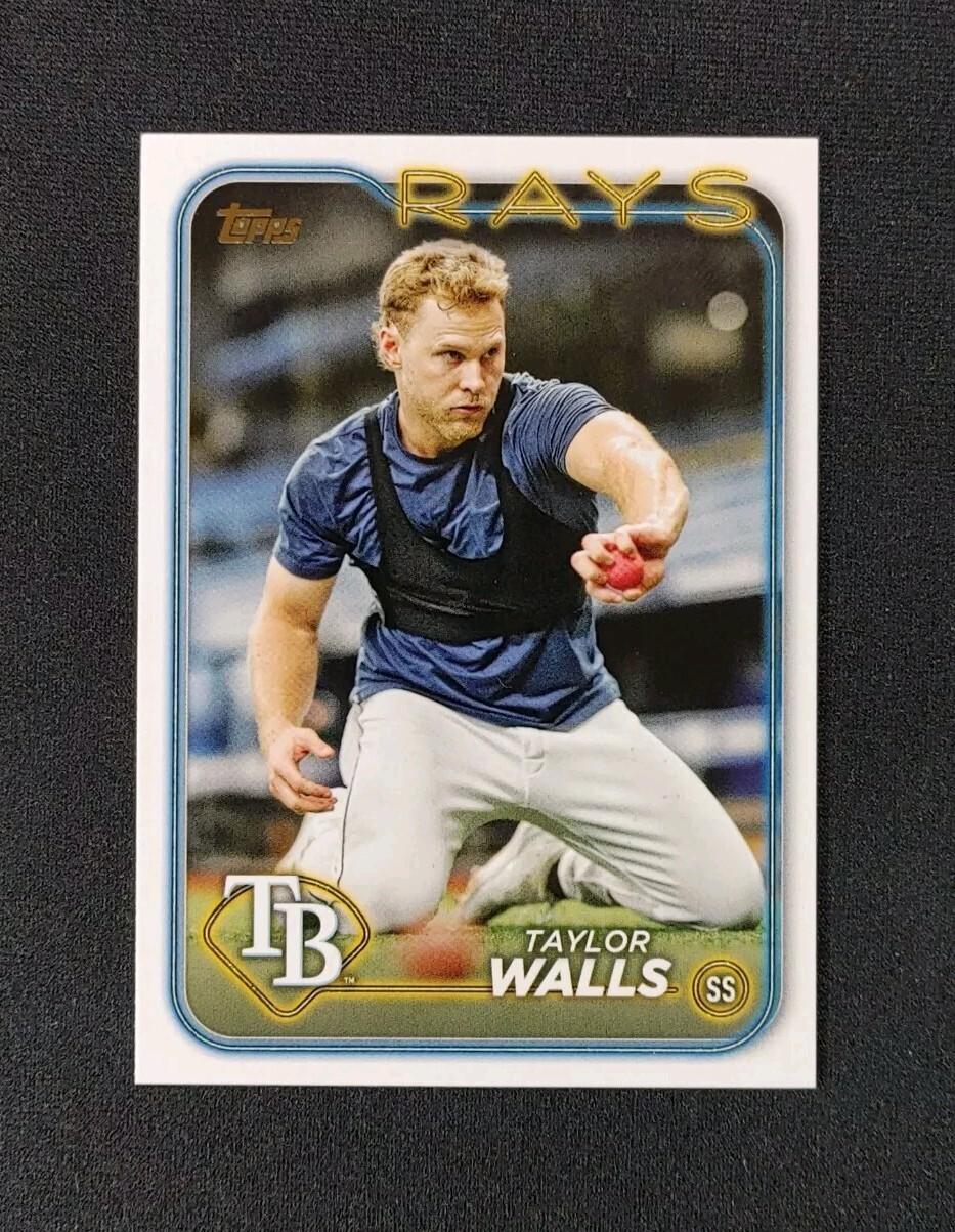 2024 Topps Series 2 Taylor Walls GOLDEN MIRROR SSP #559 Tampa Bay Rays