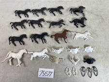 marx mpc playset Vintage Toy Soldiers Horses lot western 75E77