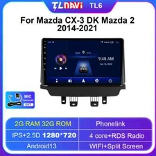 Compatible with Mazda CX-3 15-18 GPS Navigation Multimedia Player Android 13 Car