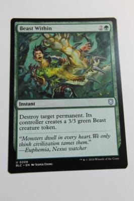 MTG Beast Within x1- -Bloomburrow Commander-Near Mint