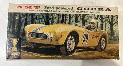 VTG AMT Ford Powered Cobra 3 in 1 Customizing 1:25 Scale Model Kit 2170-150