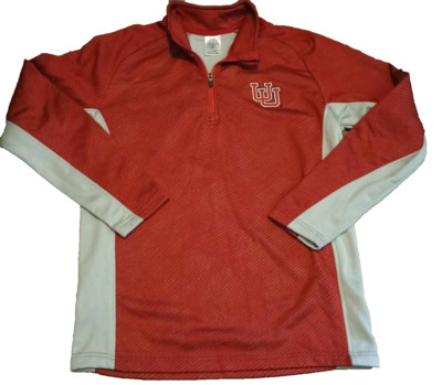 Rivalry Threads Utah Utes Sweatshirt Womens Medium Red 1/4 Zipper Long Sleeve
