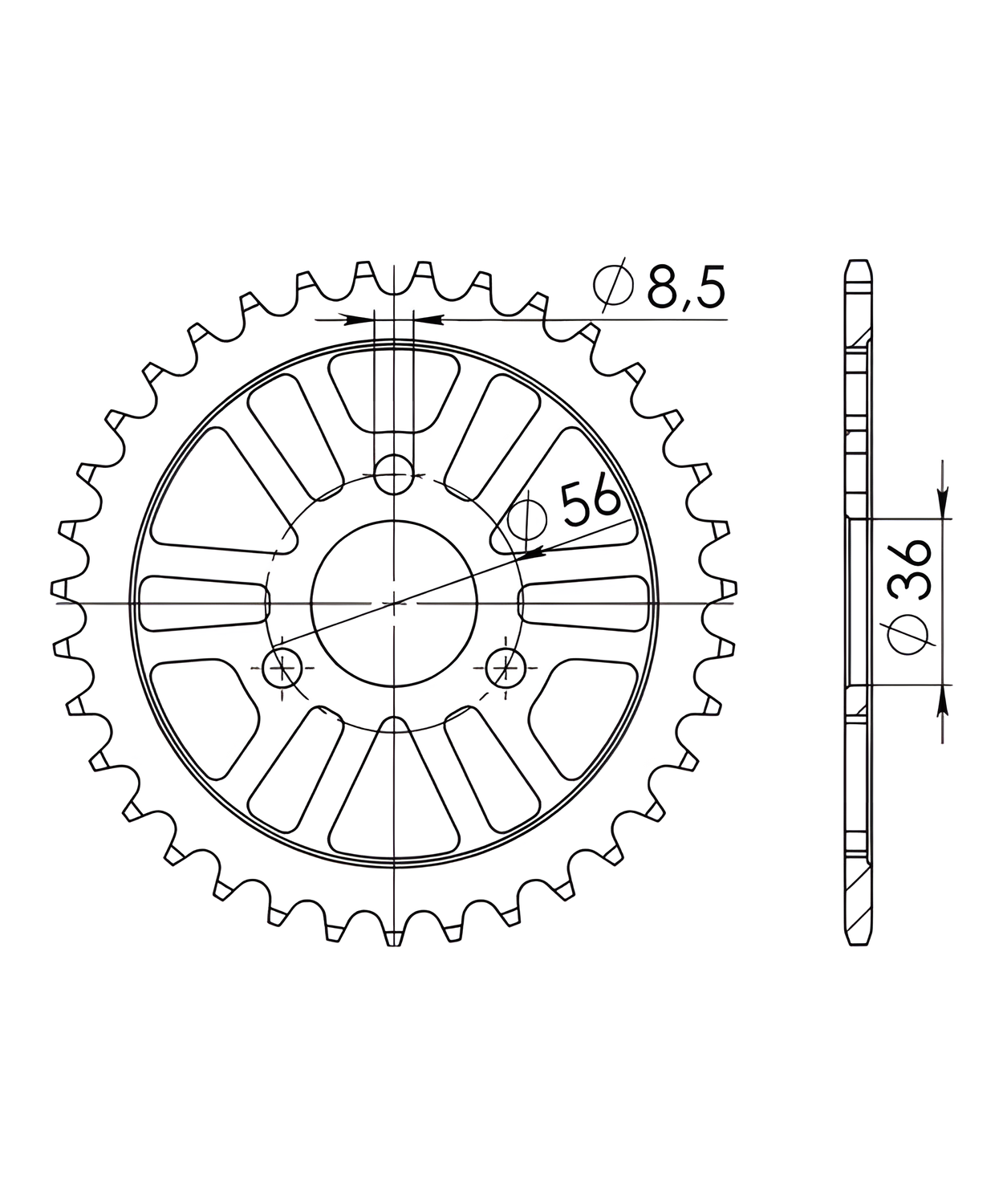 Kettensatz DID 420D Für Rieju MRT 50 - Mit Kettenrad & Ritzel