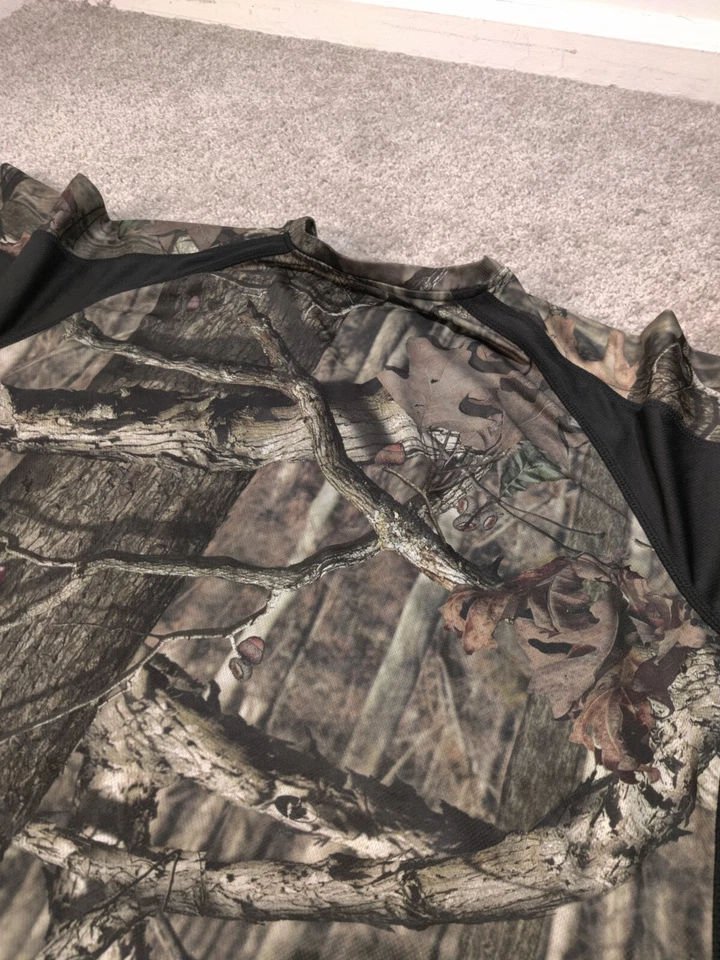 Mossy Oak Shirt Mens Triple Extra Large Brown Camo Break Up Infinity Hunting - Image 3 of 4
