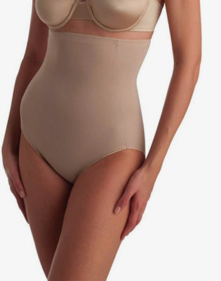 Naomi & Nicole Nude High Waist Slip Small UK 10 bequem feste Kontrolle 775-1