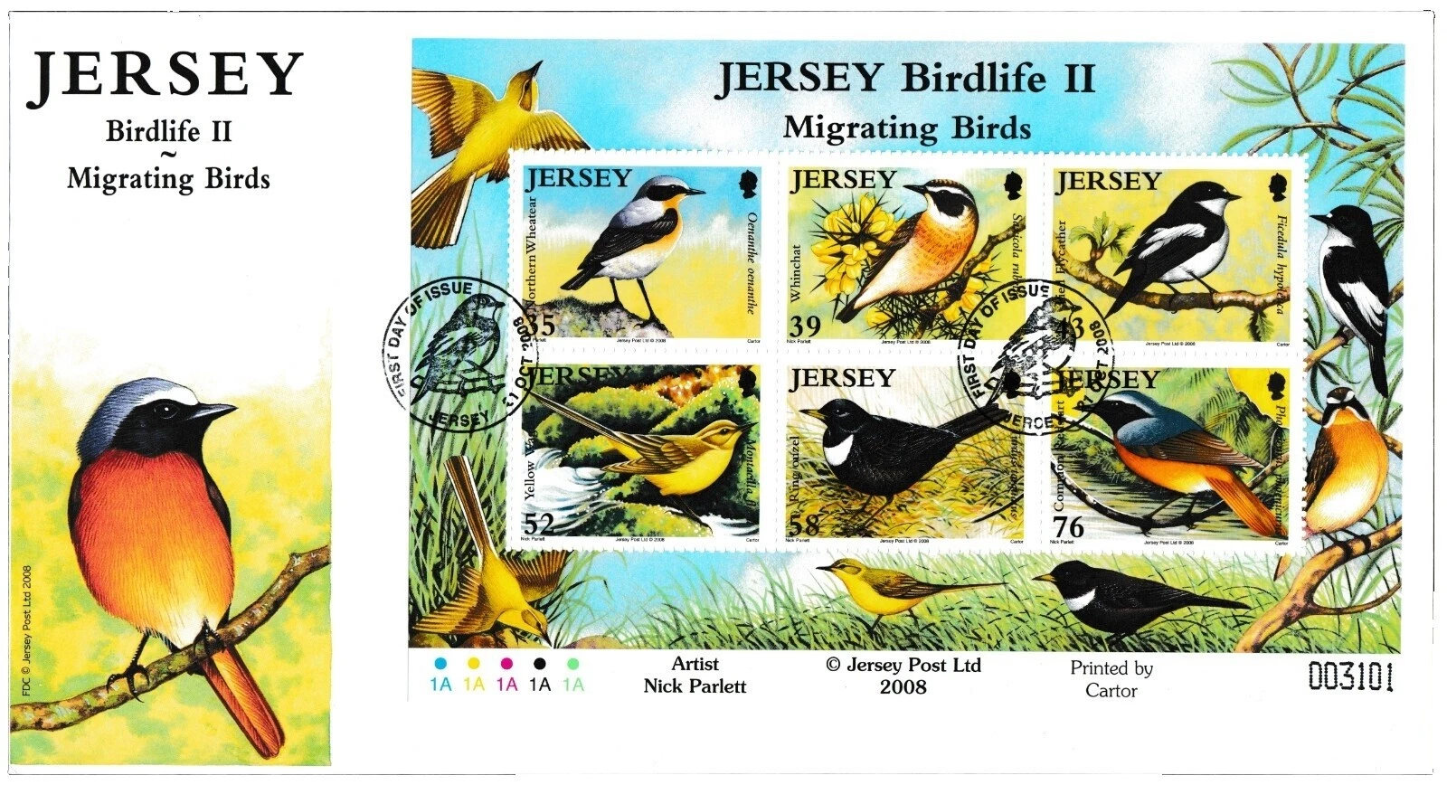 First Day of Issue Birds Decimal British Stamps