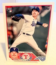 Cole Ragans, Kansas City Royals - 2023 Texas Rangers Topps Rookie Card (RC). rookie card picture