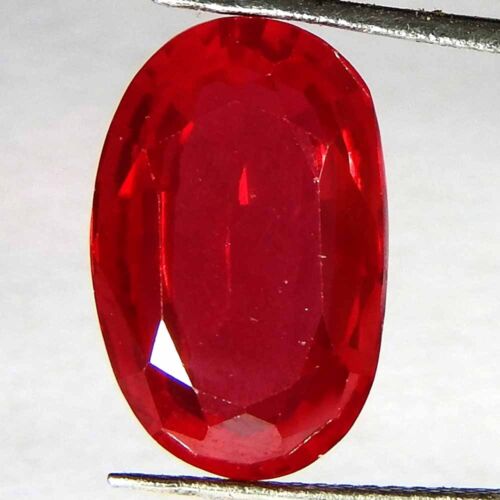 10.45CtsNatural brazil Cut red ruby Imitation ruby Oval Cabochon ring Gemstone