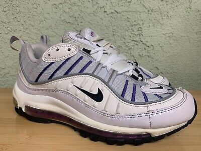 Nike Air Max 98 Training Shoes Womens 8 Mens 6.5 Grey Purple Nike Air Max 98 Training Shoes Womens 8 Mens 6.5 Grey Purple