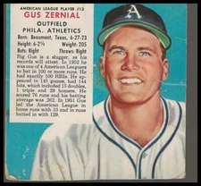Gus Zernial 1953 Red Man #AL13 Philadelphia Athletics