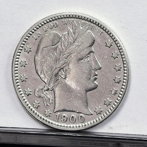 1900-O Barber Quarter Dollar - Ch XF Details, Cleaned  (#58777-L)
