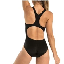 Women's  One Piece Black  Sporty  Swimsuit by   AQUASHAPE  S1