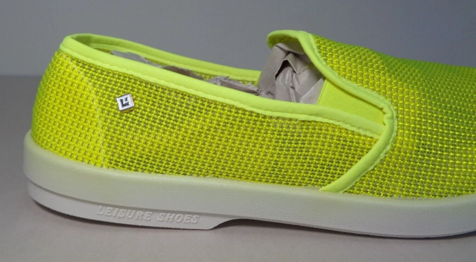 Rivieras Talla 10.5 M Eur 44 RECIF Amarillo Malla Sin Cordones Tenis Nuevos Zapatos para Hombre Foto 3 de 4