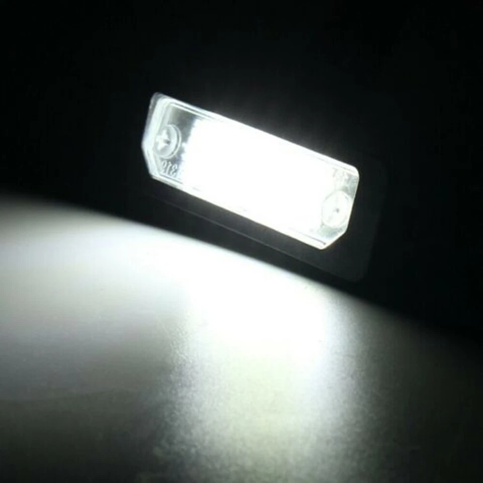 Para Lincoln MKS MKZ MKT 2x Luz LED Trasera Número Placa 6500K Blanco Foto 3 de 4