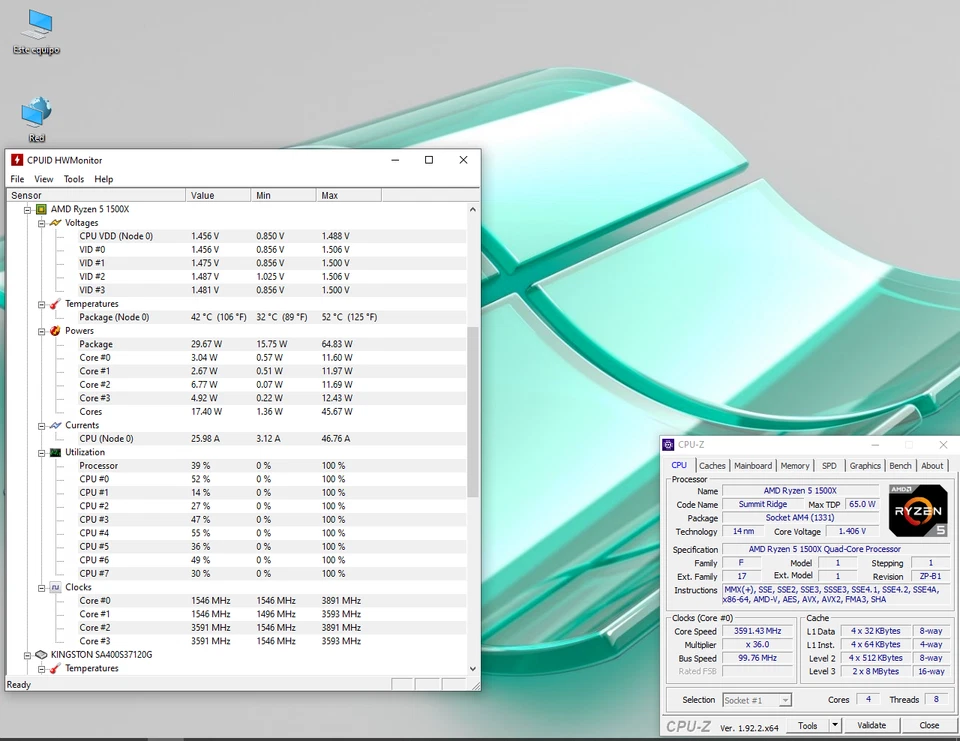 Procesador AMD Ryzen 5 1500X socket AM4 - Imagen 3 de 3