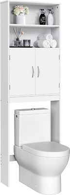 Yaheetech 77 in H Over The Toilet Storage Space-Saving Storage Cabinet