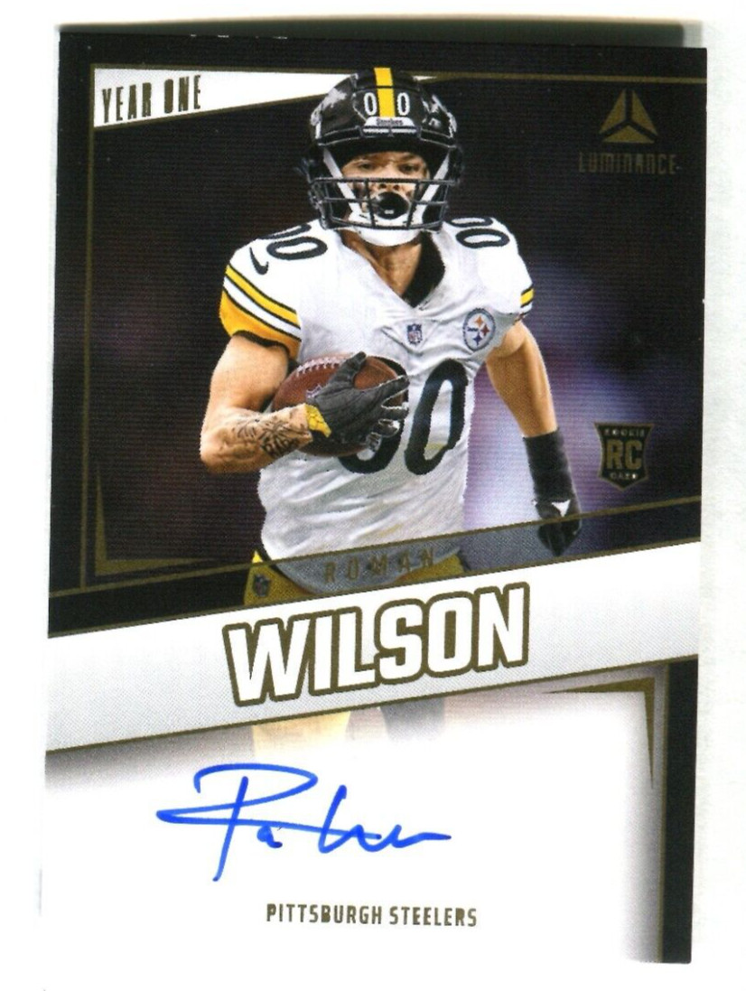 2024 Panini Luminance Year One Signatures #15 Roman Wilson Steelers A48 445