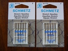 STRETCH Schmetz Sewing Machine Needles size 90/14 2 packages of 5 NEW