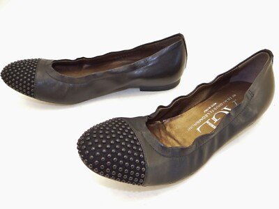 AGL Attilio Giusti Leombruni Damen Ballerinas Sommer Schuhe Gr. 36,5 Schwarz Neu