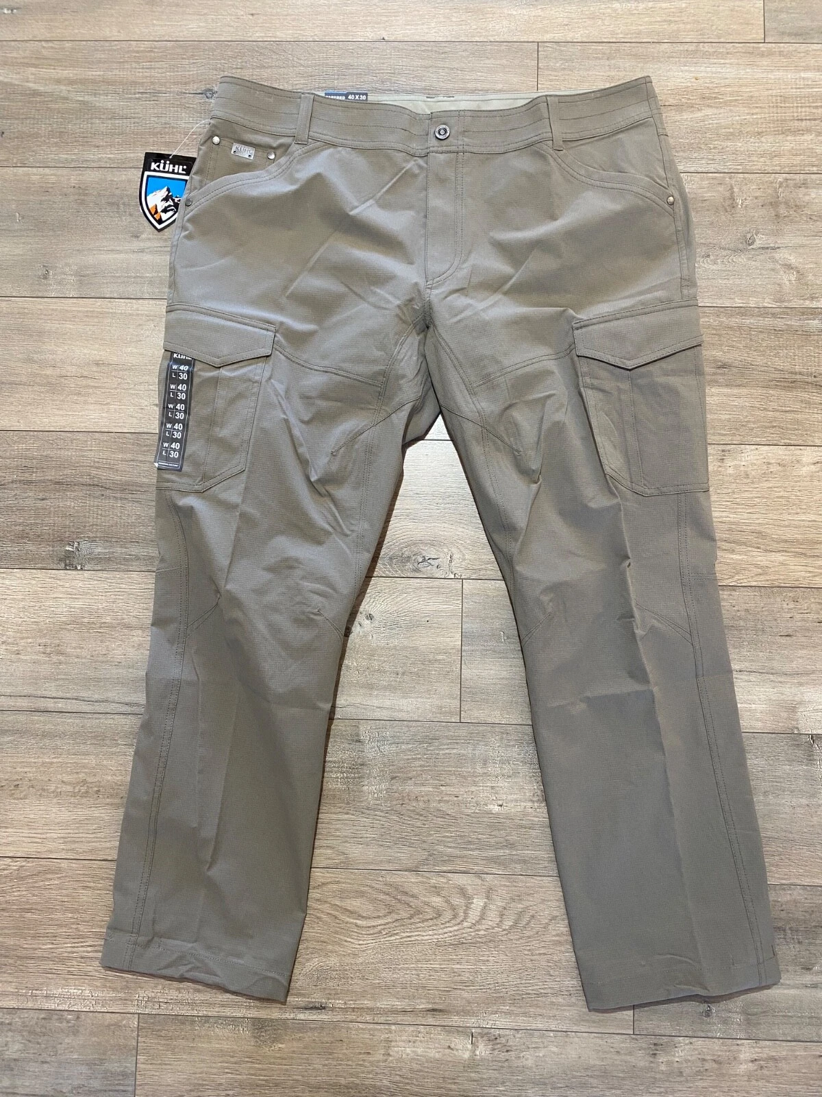 Kuhl Silencr Rogue Kargo Mens 40X30 Ripstop 5163 Outdoor Khaki Stretch Pants