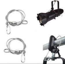 Stage Lighting Safety Cable 44lb Load Capacity 4Pack 23 Inch Steel Safe