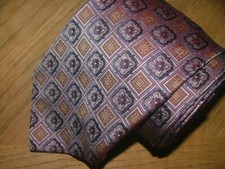 MENS ROBERT TALBOTT TIE 100% SILK HEAVY MADE IN USA PURPLE FLORAL #0129