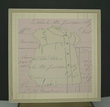 Baby Nursery Wall Decor Art Z Studio "Vintage Party Dress" 11" X 11"