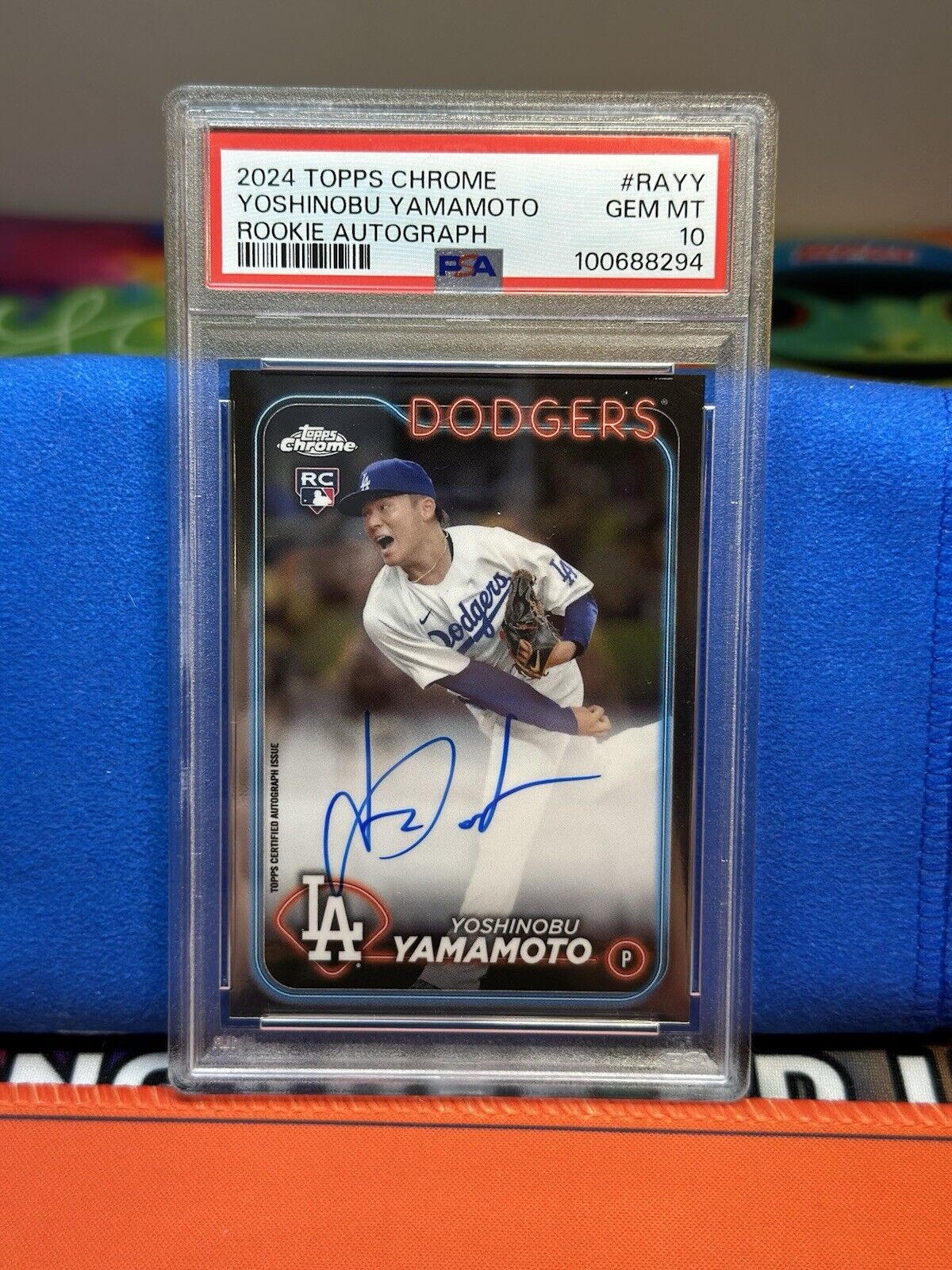 Yoshinobu Yamamoto 2024 Topps Chrome #RA-YY Rookie Yoshinobu Yamamoto 2024 Topps Chrome #RA-YY Rookie