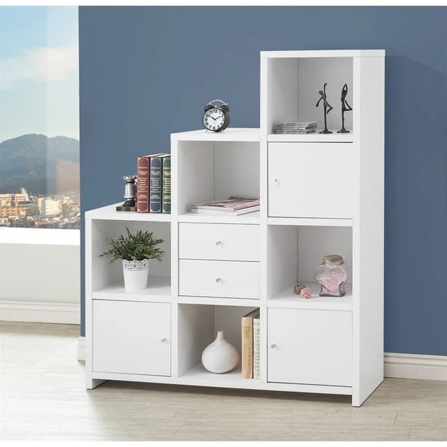 Libreros blanco cromo