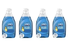 PACK OF 4 Dawn Dish Soap Original Scent, 7.5 Fl Oz with Scrub Buddies 6pack