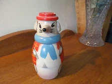 VINTAGE POLAND HAND PAINTED FOLK ART WOOD NESTING DOLL RAT