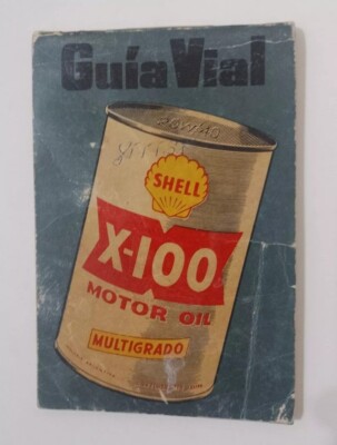 Antiker SHELL OIL Argentinischer Routenführer in spanischem Shell Benzin 50er Jahre
