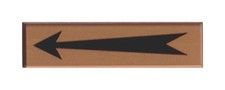 Arrow Plastic Sign - Free Shipping 