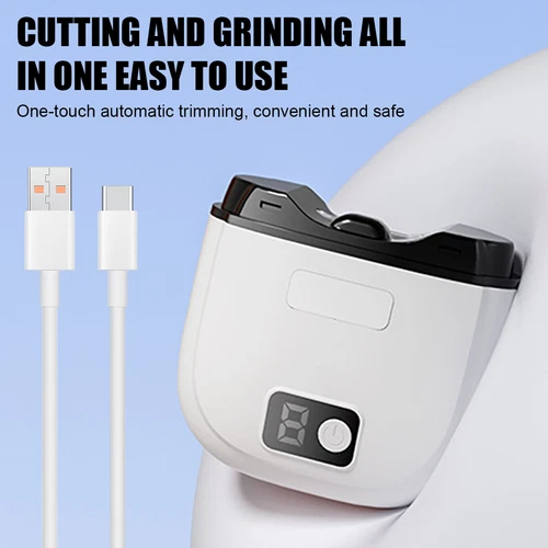 Electric Automatic Nail Clippers Toe Thick Nails Professional Cutter Pedicure*US - Bild 4 von 16