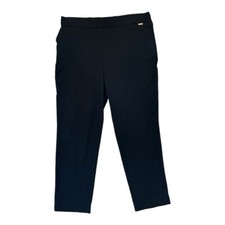 Jones New York Signature Womens Stretch Trousers Dress Pants Size Xl Black