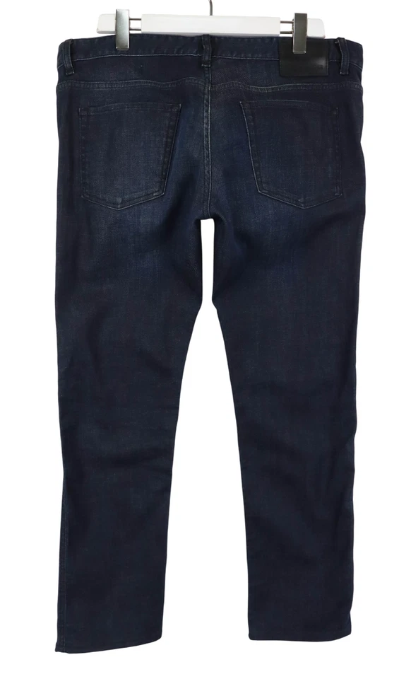 Hugo Boss Delaware1 Stretch Vaqueros Hombre W38 L31 Azul Cremallera Fade Efecto - Imagen 2 de 4