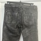Tripp NYC Metallic Glitter Skinny Jeans Size 5 Goth Punk Y2K — photo 8