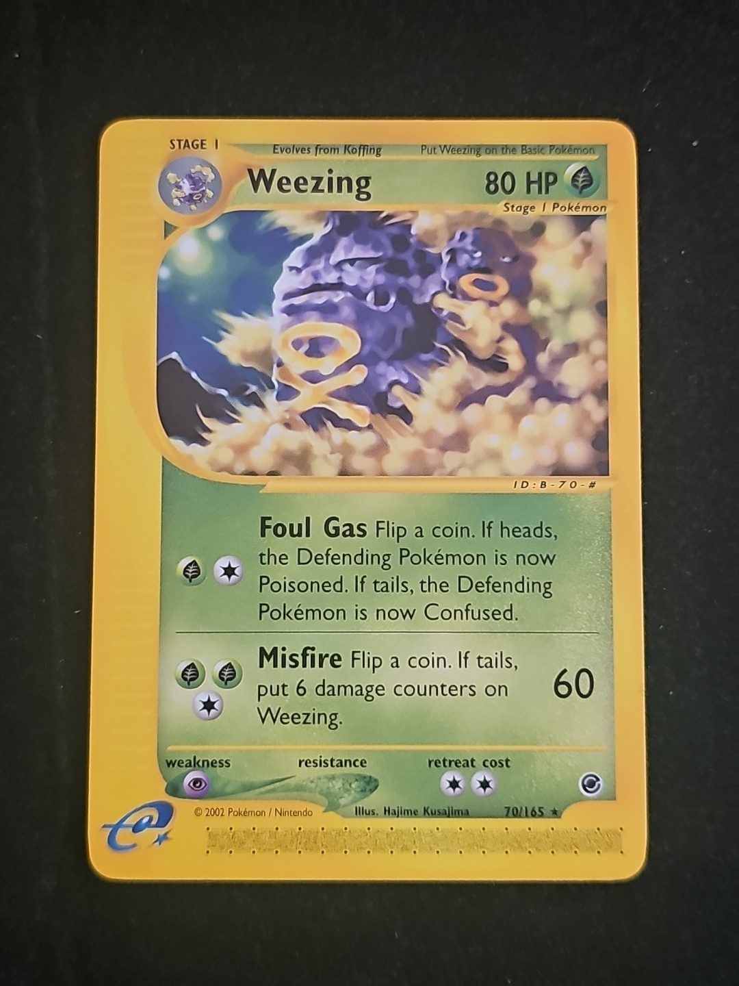 Weezing Expedition Series 70/165 Non Holo Pokemon TCG Card Vintage Near Mint NM
