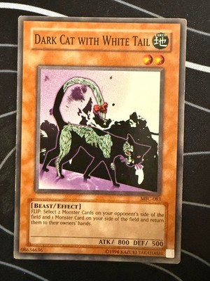Dark Cat with White Tail MFC-083 Magician's Force Yu-Gi-Oh Unlimited LP