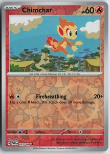 Chimchar 031/167 Twilight Masquerade Reverse Holo