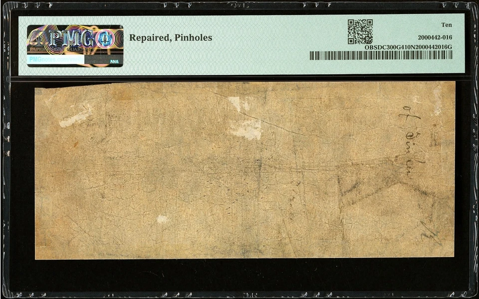 DC $1 WASHINGTON DC The National Bank May 1st, 1852 PMG VG10 Haxby DC-300 G4 - Image 4 of 4