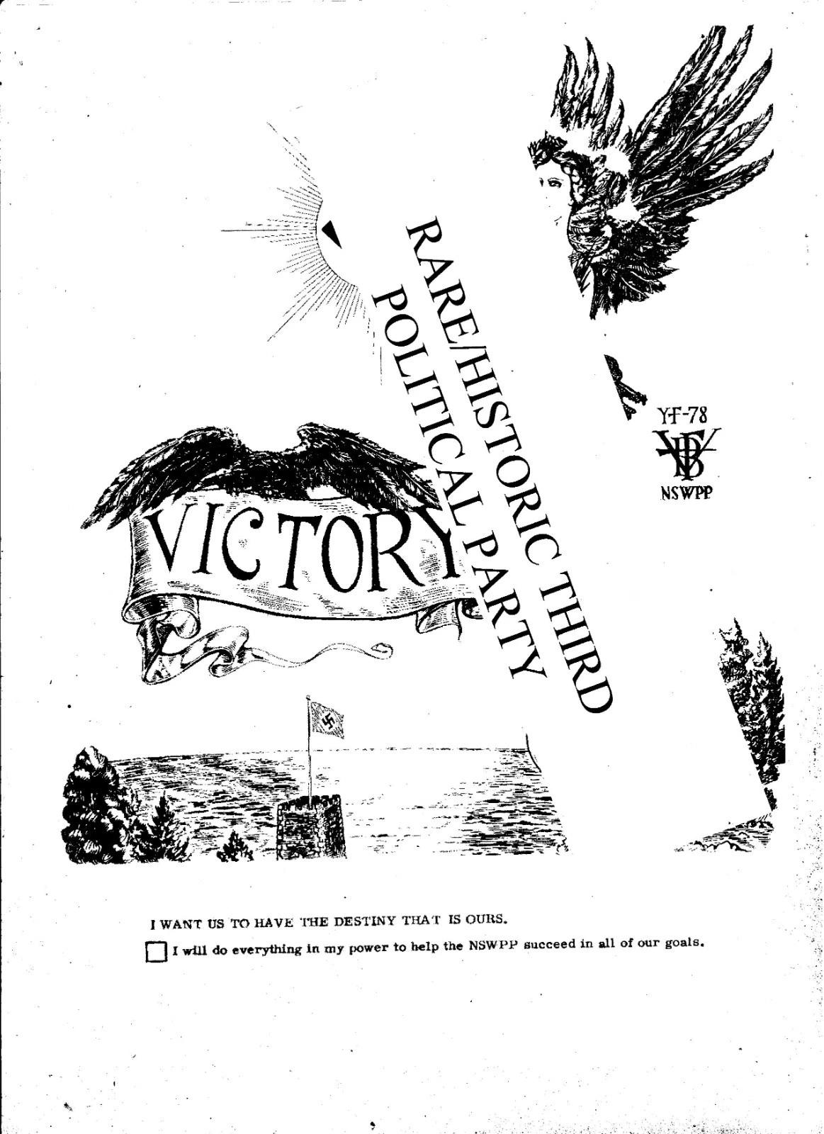 知事キャンペーン用ジョージリンカーン ロックウェルリーフレットと初期NSWPPリーフレット - 画像3/4